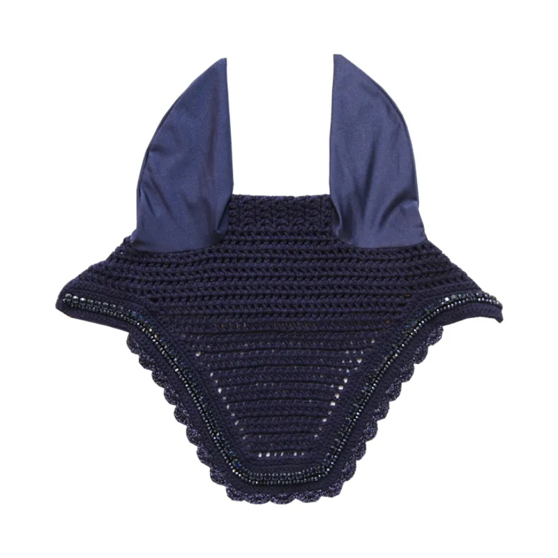 Kentucky Horsewear Fly Veil Wellington Stone + Pearl Soundless Dark Navy